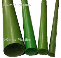 Green Oil Filled Nylon Rods